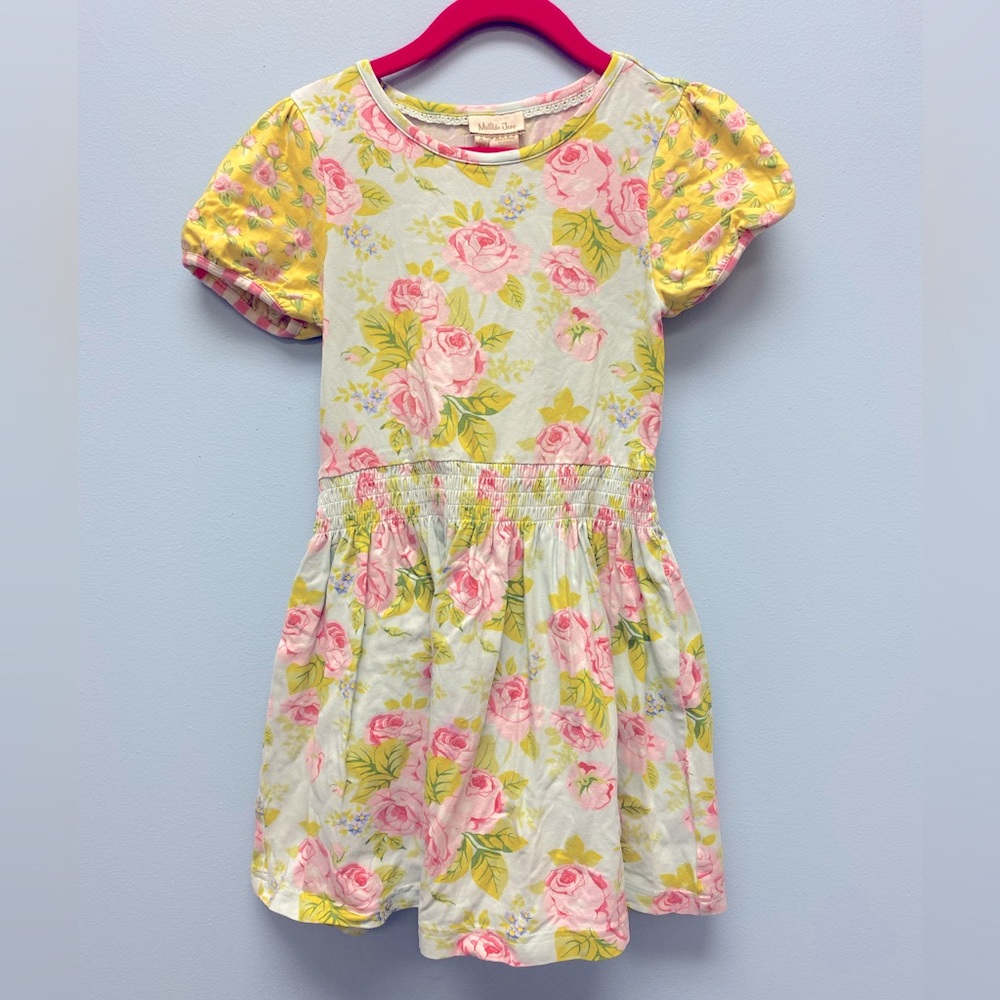 MJC Bouncy Blooms Dress, professionally altered to short sleeve